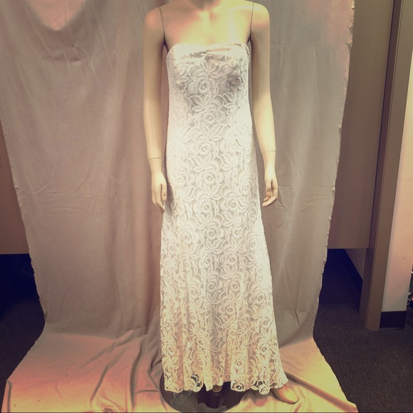 Sandals Beaches Dresses & Skirts - Strapless Floral Lace Gown